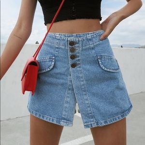BDG Denim High Rise Skort